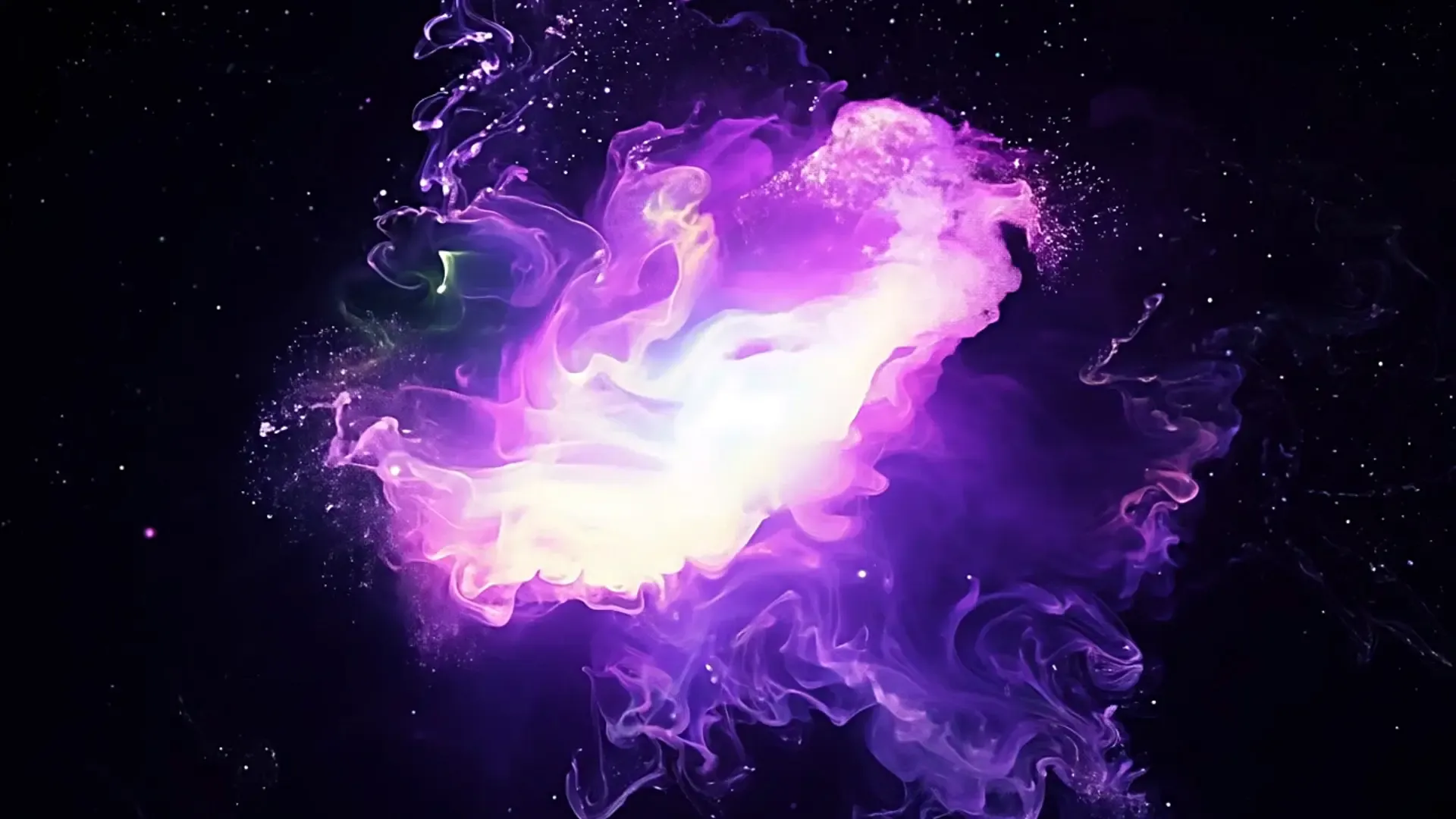 Ethereal Color Smoke Particle Overlay for Cinematic Logo Reveals